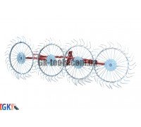 Грабли-ворошилки (Солнышко) AGROMARKA LUXE толщина граблинной проволоки 5 мм. Weima