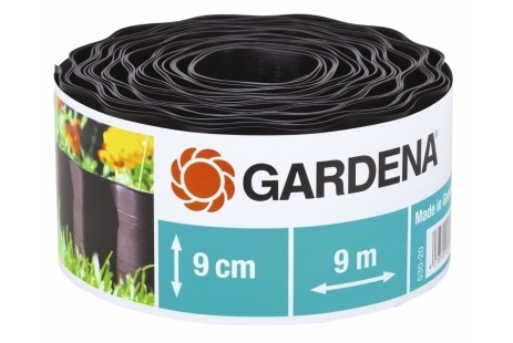  Бордюр садовий коричневий 9м * 9см Gardena 