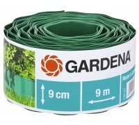 Бордюр садовый зеленый 9м * 9см Gardena