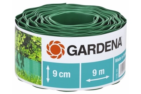 Бордюр садовый зеленый 9м * 9см Gardena