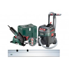 Набір УШМ (Болгарка) Metabo W 12-125 HD Set CED 125 Plus + ASR 35 L ACP + Напрямна