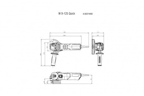  УШМ (Болгарка) Metabo W 9-125 Quick 