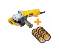 Угловая шлифовальная машина DeWalt D28141 + отрезные диски DT3415_10