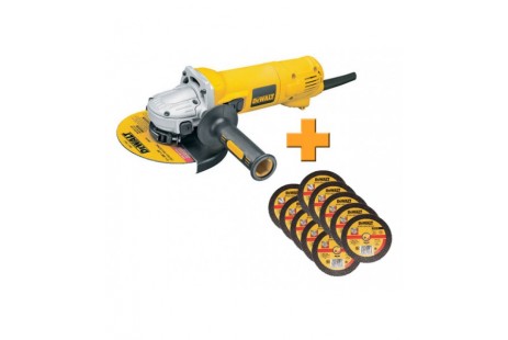 Угловая шлифовальная машина DeWalt D28141 + отрезные диски DT3415_10