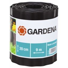 Бордюр садовий коричневий Gardena, 9м. * 20см. 