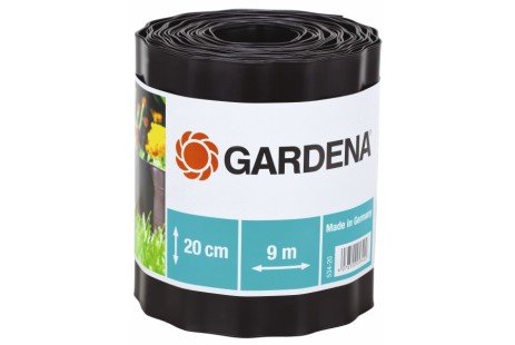  Бордюр садовий коричневий Gardena, 9м. * 20см. 