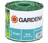 Бордюр садовый зеленый 9м * 15см Gardena