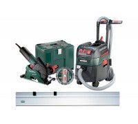 Набір УШМ (Болгарка) Metabo W 12-125 HD Set CED 125 Plus + ASR 35 L ACP + Напрямна