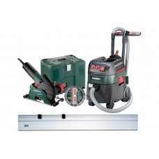 Набор УШМ (Болгарка) Metabo W 12-125 HD Set CED 125 Plus + ASR 35 L ACP + Направляющая
